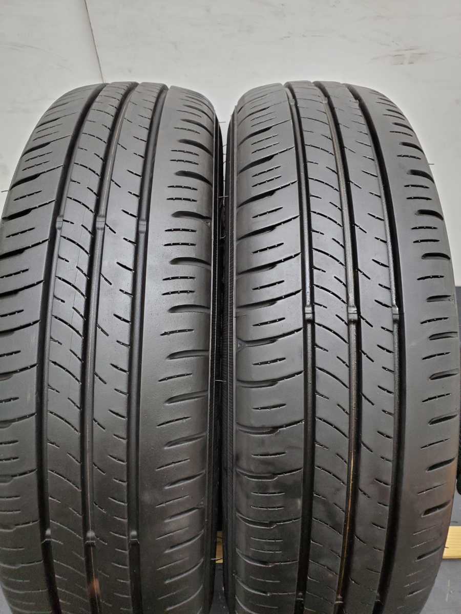 ラパン純正 スズキ 155/65R14 75S バリ溝 深溝 美品 ブロンズカラー 