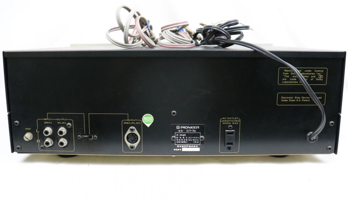 ト滝】PIONEER パイオニア CT-7A カセットデッキ DC169DET80