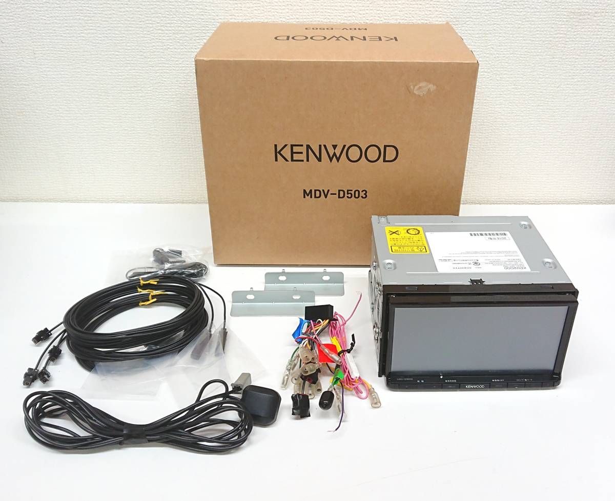 タッチ新品★ケンウッド MDV−D503W BT対応・DVD・地デジTV★動作品 KENWOOD ケンウッド MDV-D503 0 公式通販 2015年 MDV-D503W ナビ