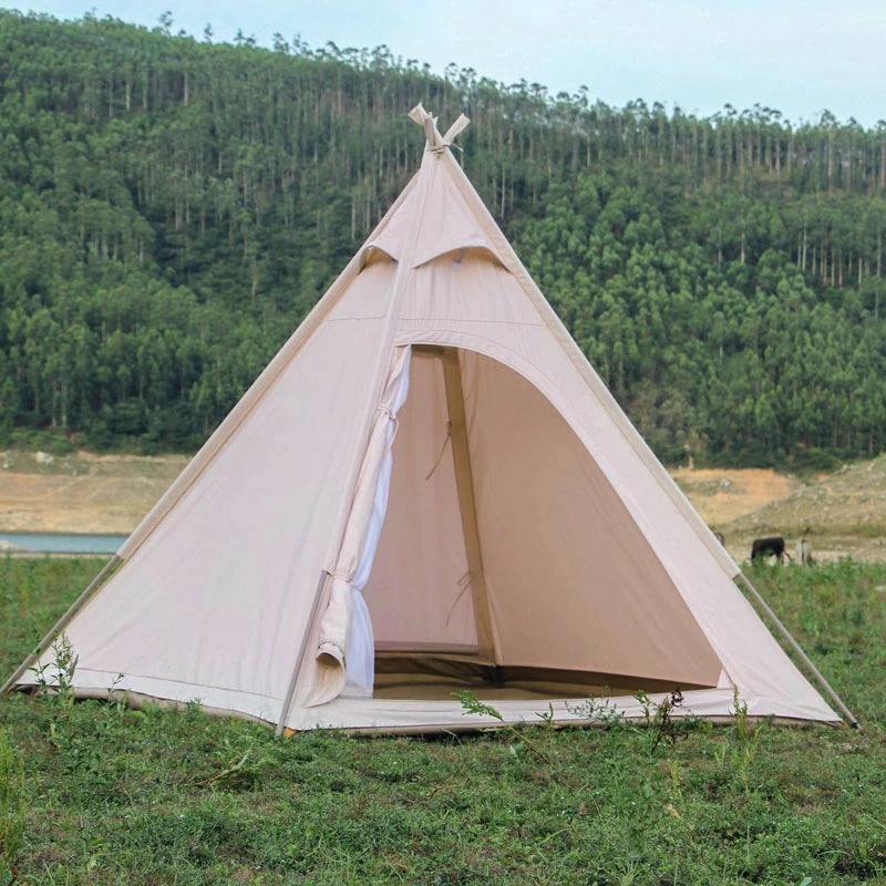 Hewolfアウトドアテント六角テント3－4人用自立式防雨 Landwolf屋外 
