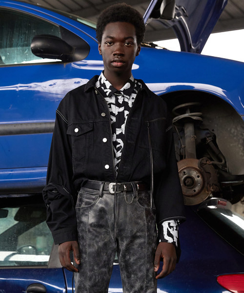 美品 19AW JIEDA ジエダ switching jean jacket スイッチング ジーン