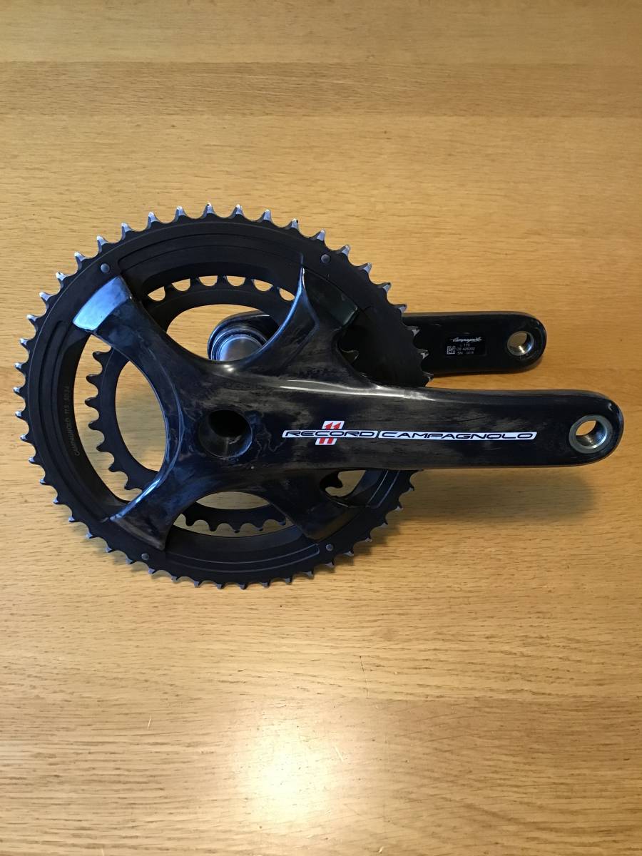 即決！ カンパニョーロ レコード11S クランクセット 34-50T 170m 中古