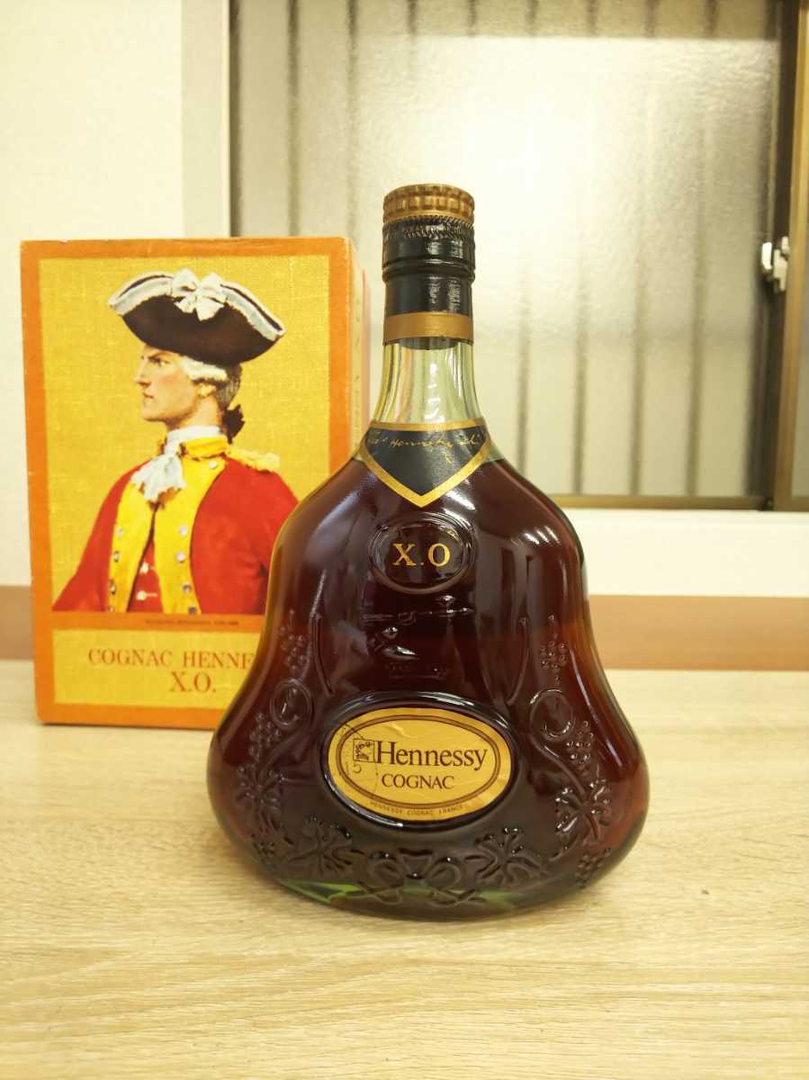 11 古酒 Hennessy XO ヘネシー グリーンボトル COGNAC 箱付き 未開栓