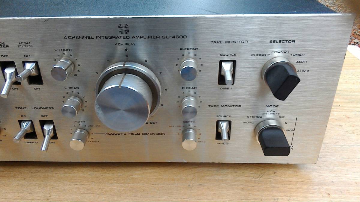 Technics テクニクス SU-4600 4CHANNEL INTEGRATED AMPLIFTER 名機 0