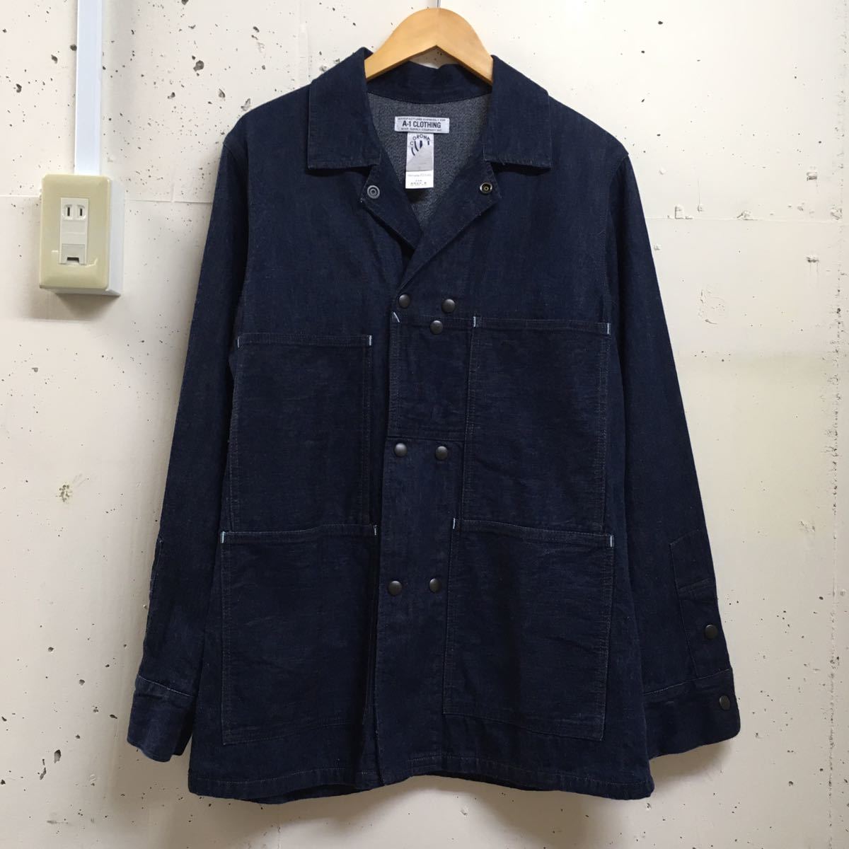 CORONA × A-1 clothing デニムカバーオール S ダブルボタン 1940s