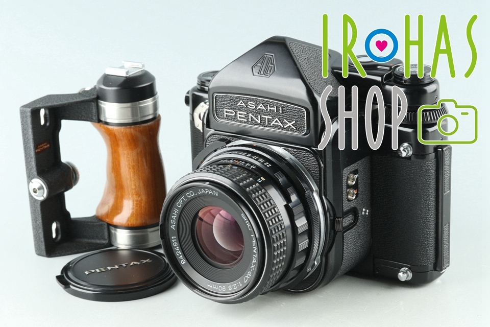 Asahi Pentax 6x7 TTL + 6x7 90mm F/2.8 Lens + Grip #29507E1