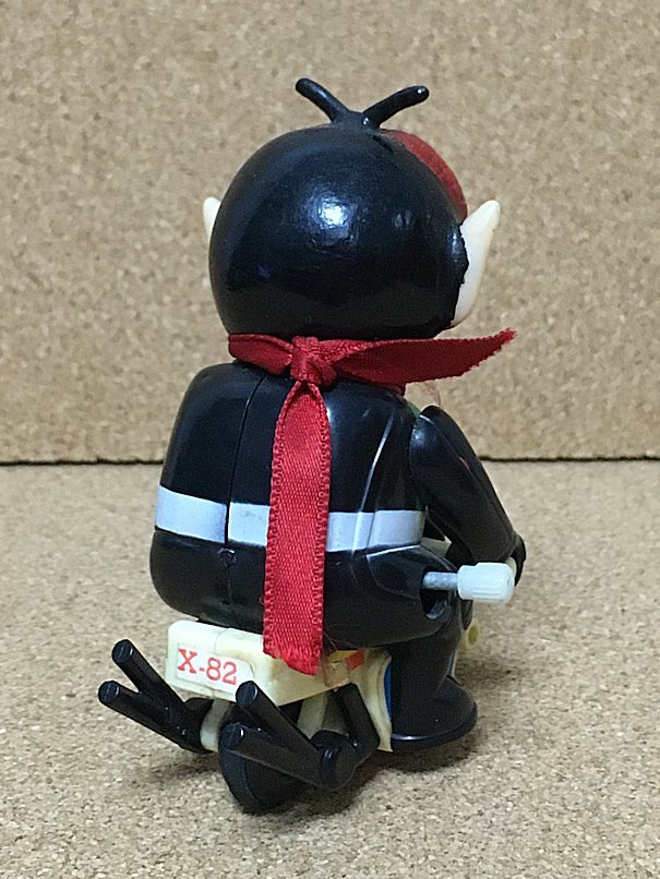 仮面ノリダー &ミニバイク 当時物 チョロQ ソフビ とんねるずの