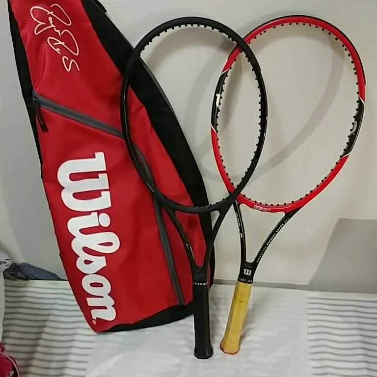 安い，人気SALE Wilson Pro Staff RF97 Autograph G2 新旧2本セット バック付き ウィルソン プロスタッフ RF97 オートグラフ ロジャー フェデラー(ウィルソン)｜売買されたオークション情報、yahooの商品情報をアーカイ ウィルソン