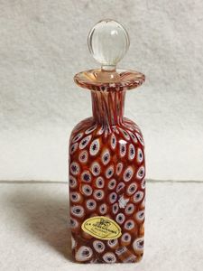 ムラーノ ミルフィオリ アート イタリア製の手吹きガラス 香水瓶