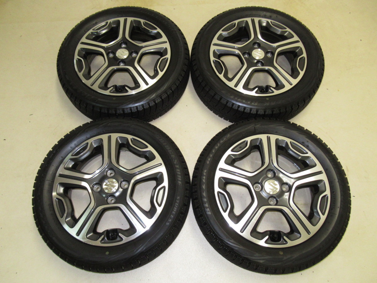  スズキMR31Sハスラー純正 4.5J-15 off+45 pcd100/4H ハブ径54ミリ BRIDGESTONE BLIZZAK REVOGZ 165/60R15 スタッドレスタイヤ付き4本SET(スタッドレスタイヤ)｜売買されたオークション情報、yahooの商品情報をアー 4穴