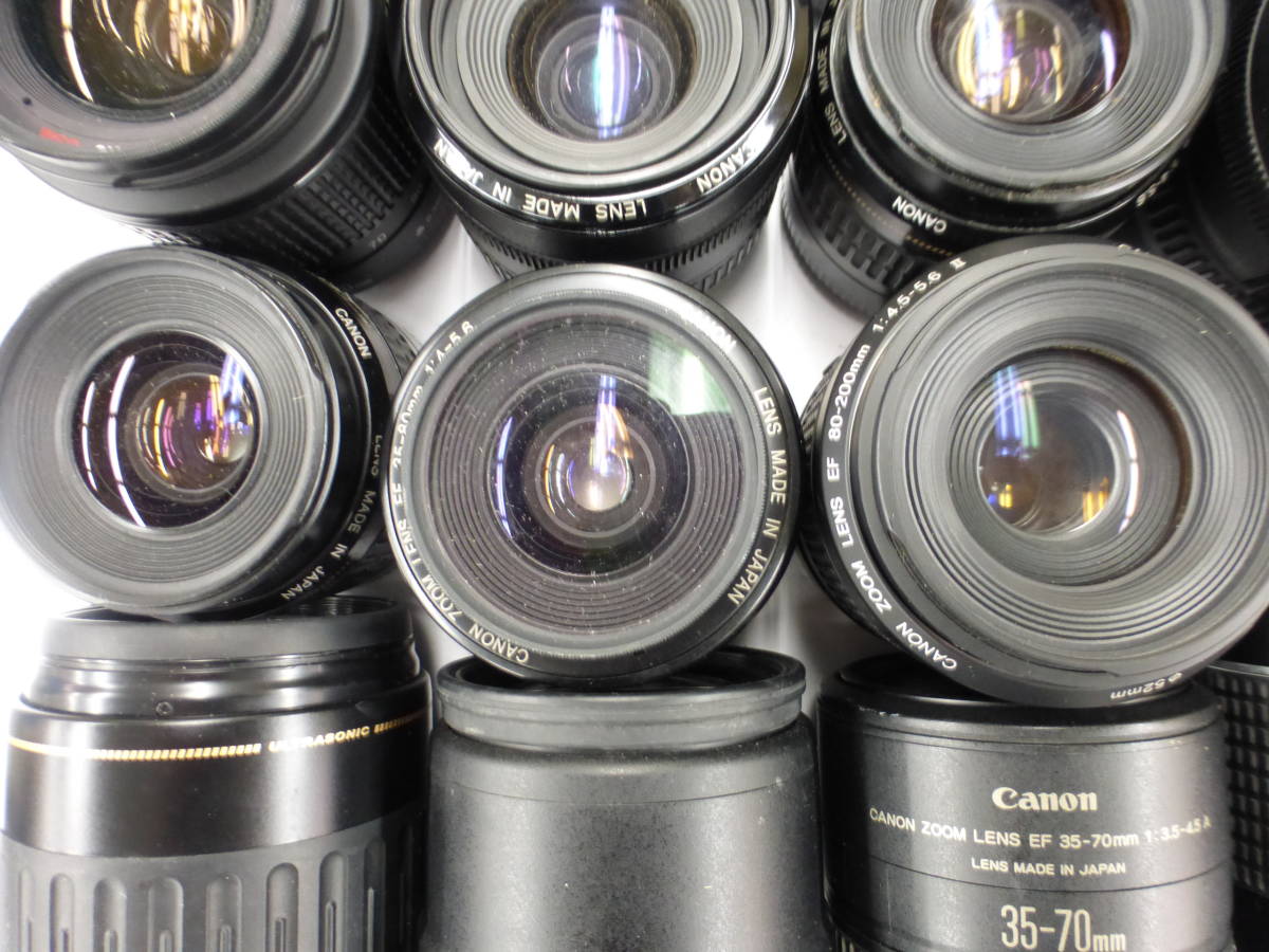 ジャンク EFレンズ Canon 35-80mm 4-5.6 75-300mm 4-5.6ⅢUSM 100
