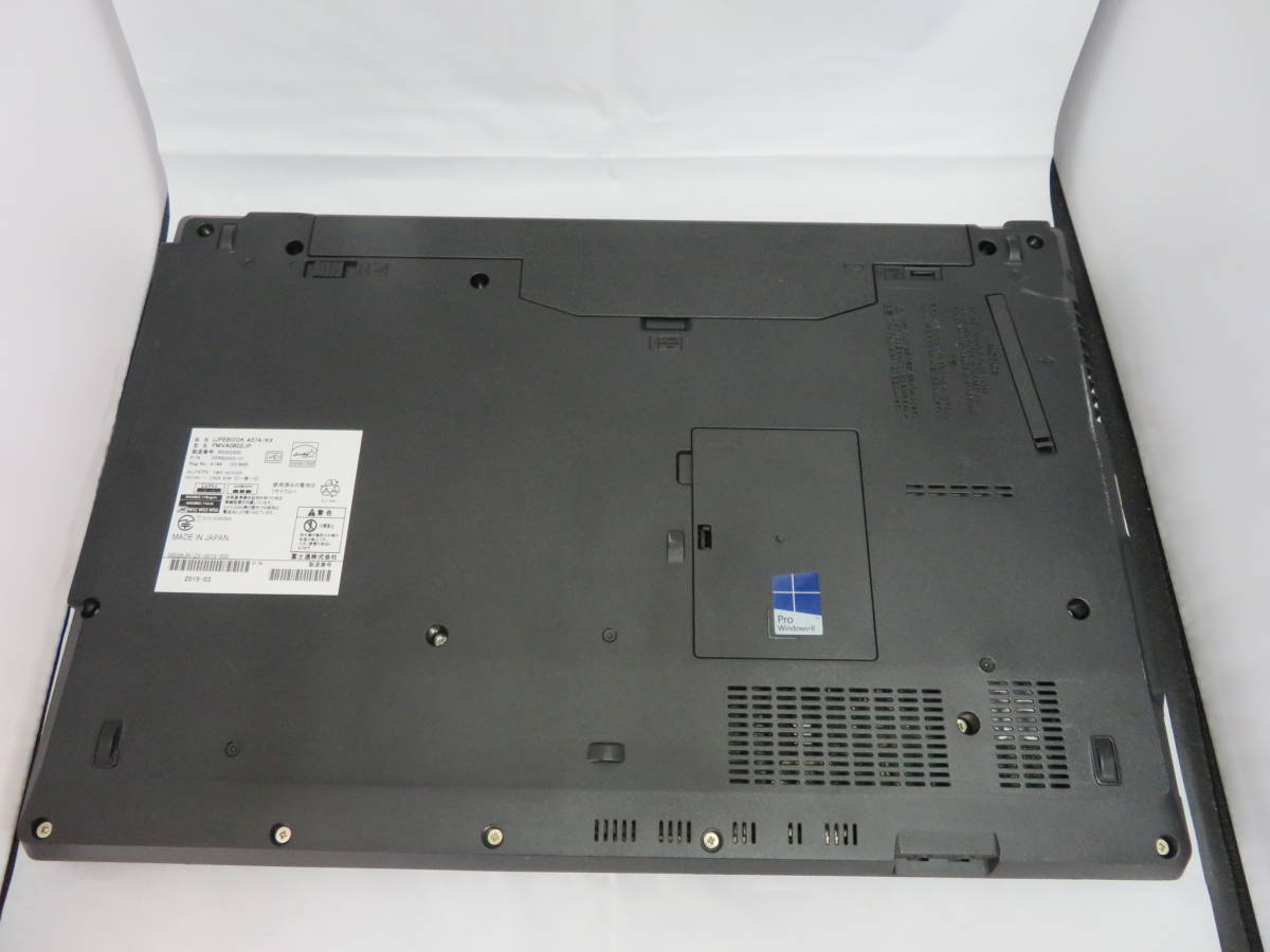 ○○408 FUJITSU LIFEBOOK A574/KX Intel Core-i3-4000M HDD/無 メモリ 