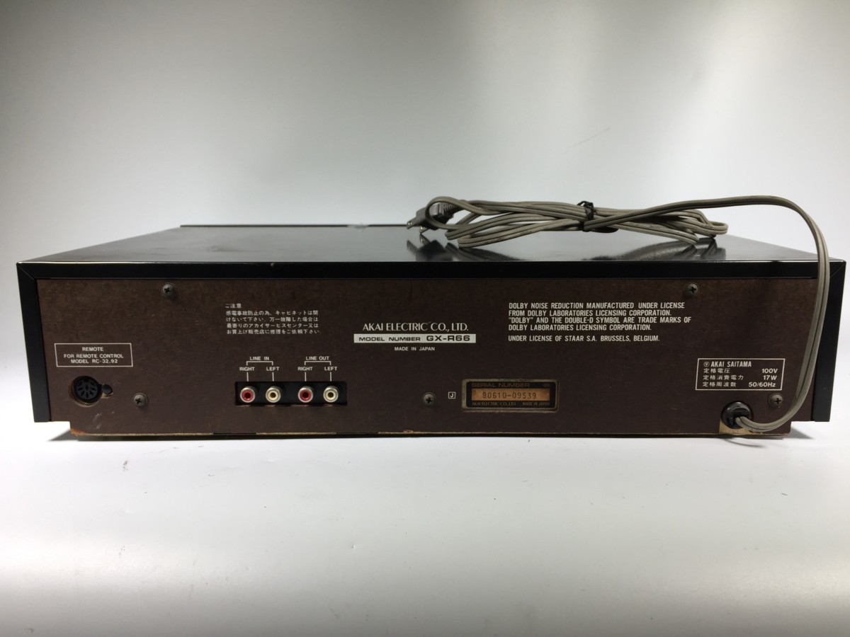 AKAI GX-R66 - B級オーディオ・ファン Yahoo!オークション 「gx-r66 