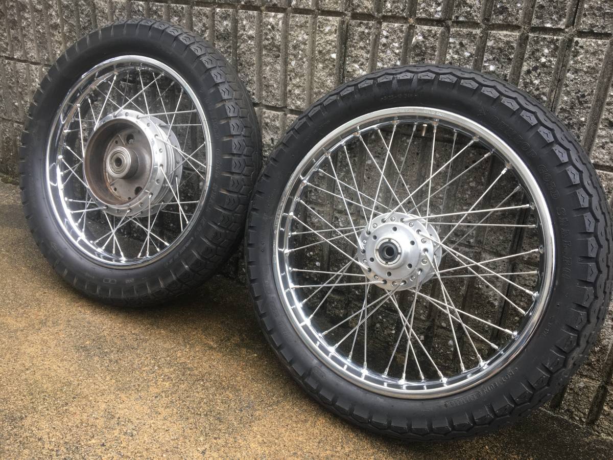  レストアベース CB750Four K0 K6 スポークホイール 前後セット 国内K4使用 CB750K(セット)｜売買されたオークション情報、yahooの商品情報をアーカイブ公開 - オークファン ホンダ用