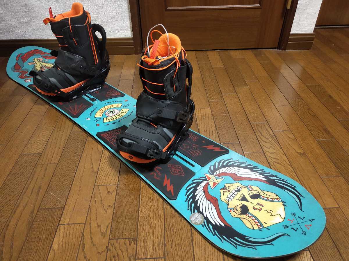 【人気定番，100%新品】 送料安 ＷＡＸ済 BURTONセット ボード145センチ ブーツ25センチ キッズ ジュニア(子ども用)｜売買されたオークション情報、yahooの商品情報をアーカイブ公開 - オークファン 子ども用