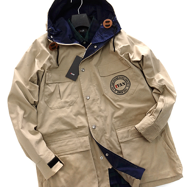 【人気セール，限定SALE】 MR.VAN ミスターヴァン 高密度 60/40 クロス マウンテンパーカー L ベージュ VA1691059_17 ブルゾン ロゴ刺繍 メンズ(Lサイズ)｜売買されたオークション情報、yahooの商品情報をアーカイブ公開 - オー Lサイズ