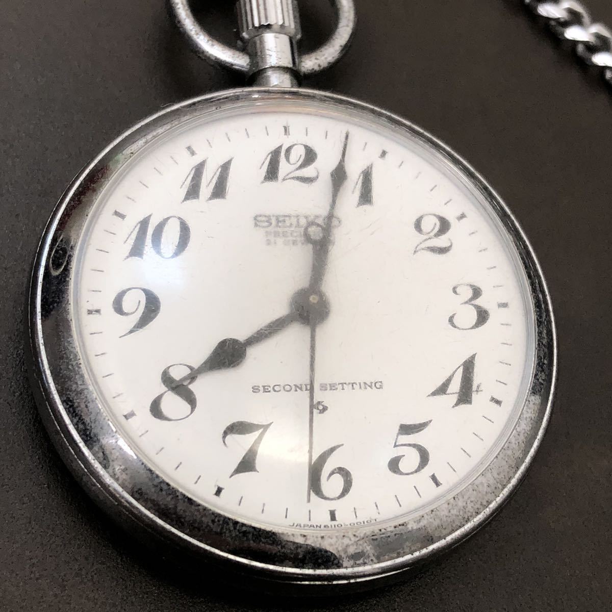 SEIKO 懐中時計 PRECISION 21石 セイコー 手巻き プレシジョン SETTING 