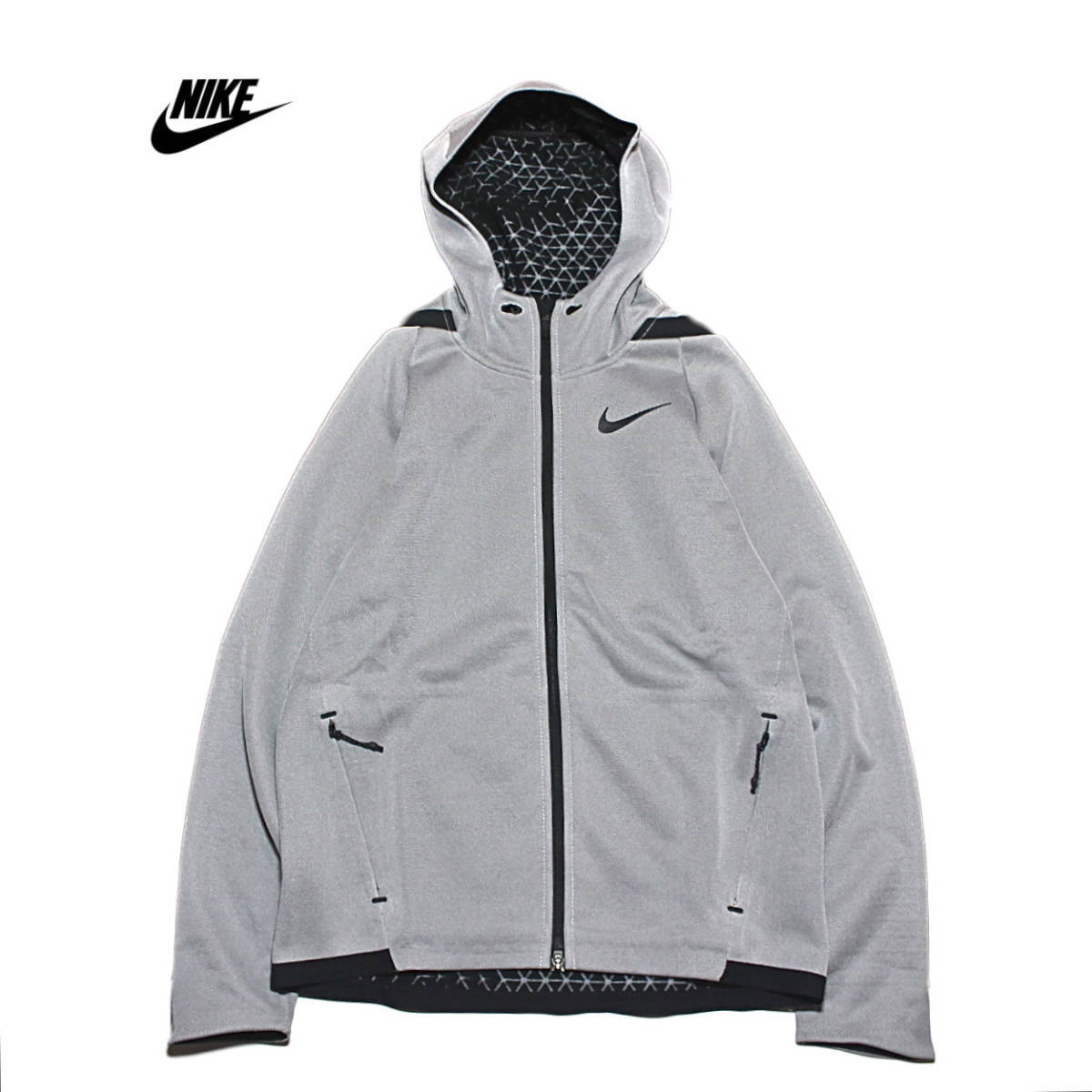 【新品】ナイキ サーマ スフィア フルジップ フーディ【100：灰】S NIKE NSW パーカー トレーニング ジム 裏起毛