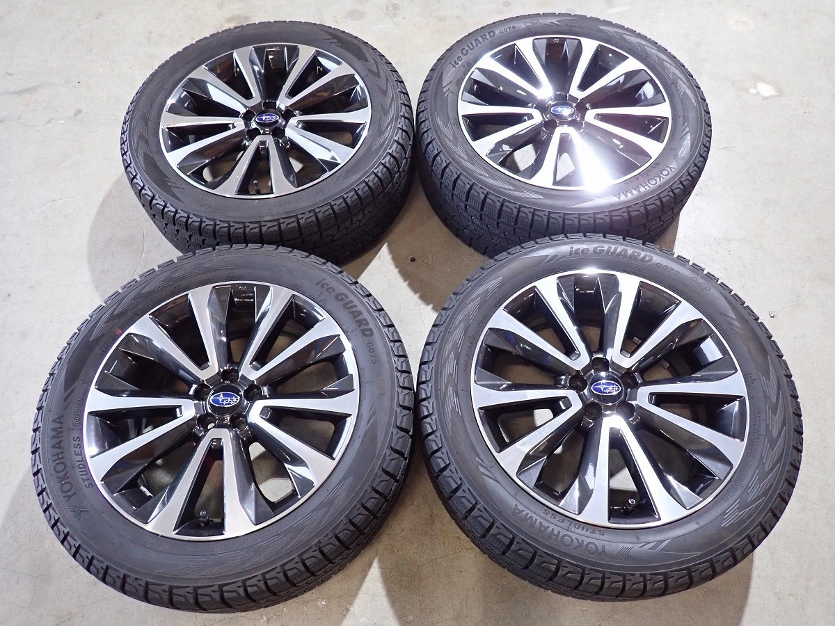 CD7590【送料無料225/55R18】スバル純正 レガシィアウトバック等 中古 