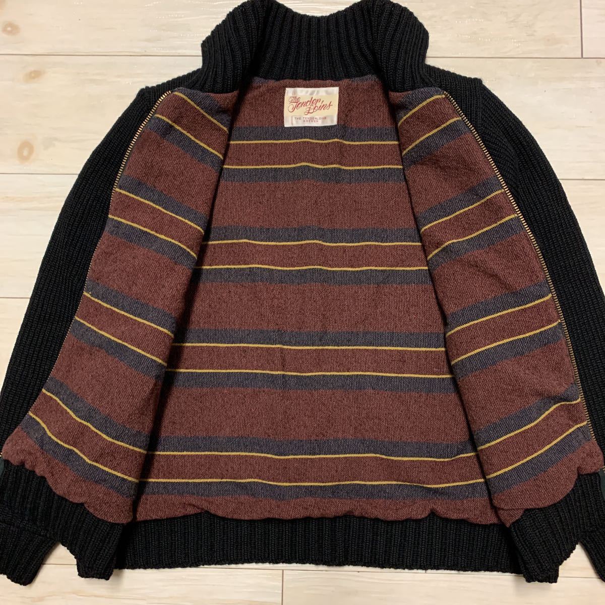 厚手 TENDERLOIN テンダーロイン ジップアップヘヴィーニット 