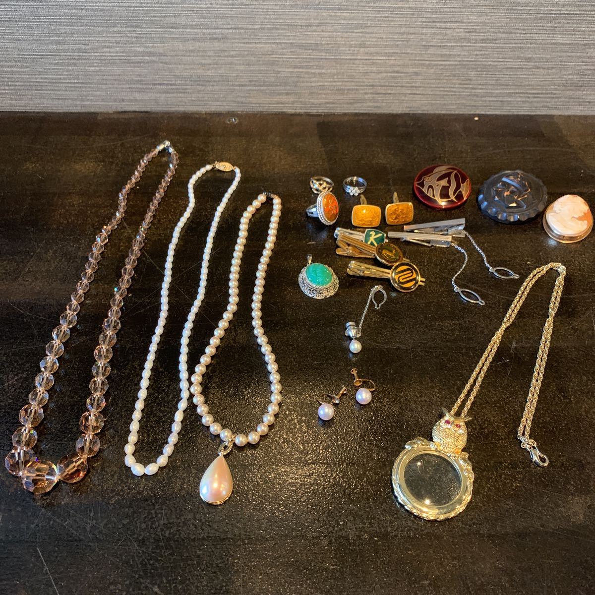 アクセサリー 大量まとめ ネックレス リング カフス タイピン アクセサリー まとめ売り ネックレス カフスボタン ネクタイピン 指輪