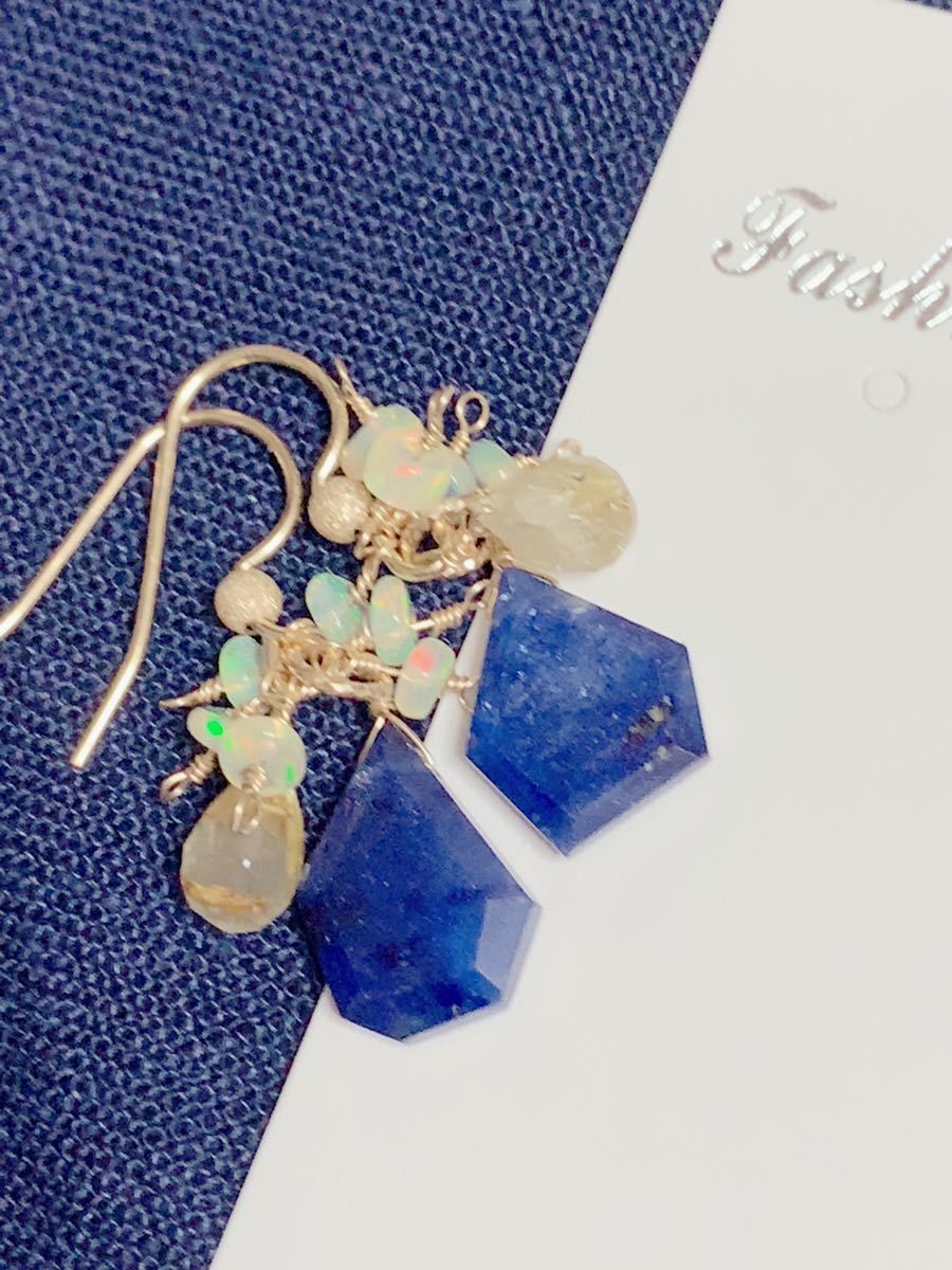 人気定番，HOT 天然石ピアス ハンドメイド agete 14kgf サファイア(イヤリング、ピアス)｜売買されたオークション情報、yahooの商品情報をアーカイブ公開 - オークファン イヤリング、ピアス