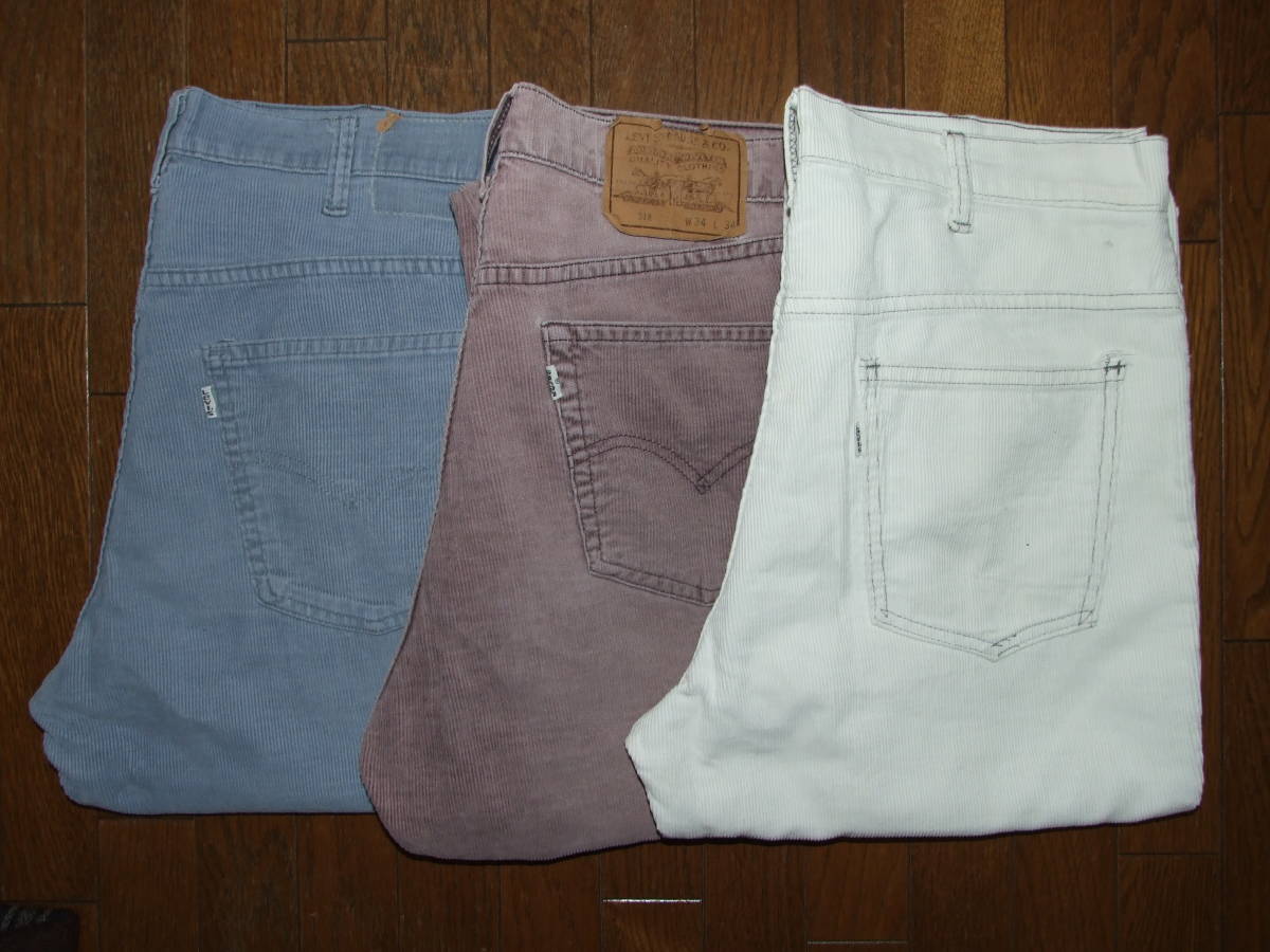  ヴィンテージ Levi's/リーバイス コーディロイパンツ 3本セット 42TALON 517 512 W34 古着OLD(ボトムス)｜売買されたオークション情報、yahooの商品情報をアーカイブ公開 - オークファン 男性用
