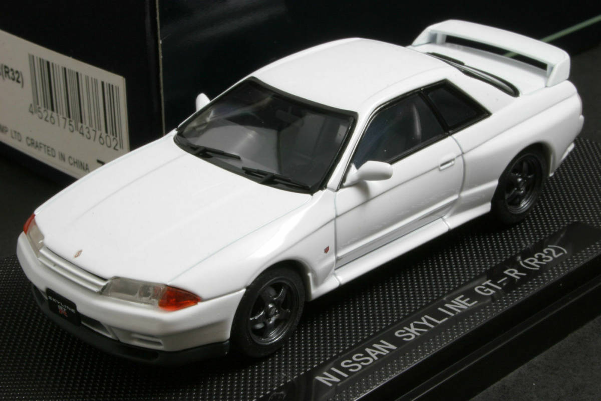 □即決エブロ 1/43【日産 スカイライン GT-R R32 (ホワイト) 「Oldies
