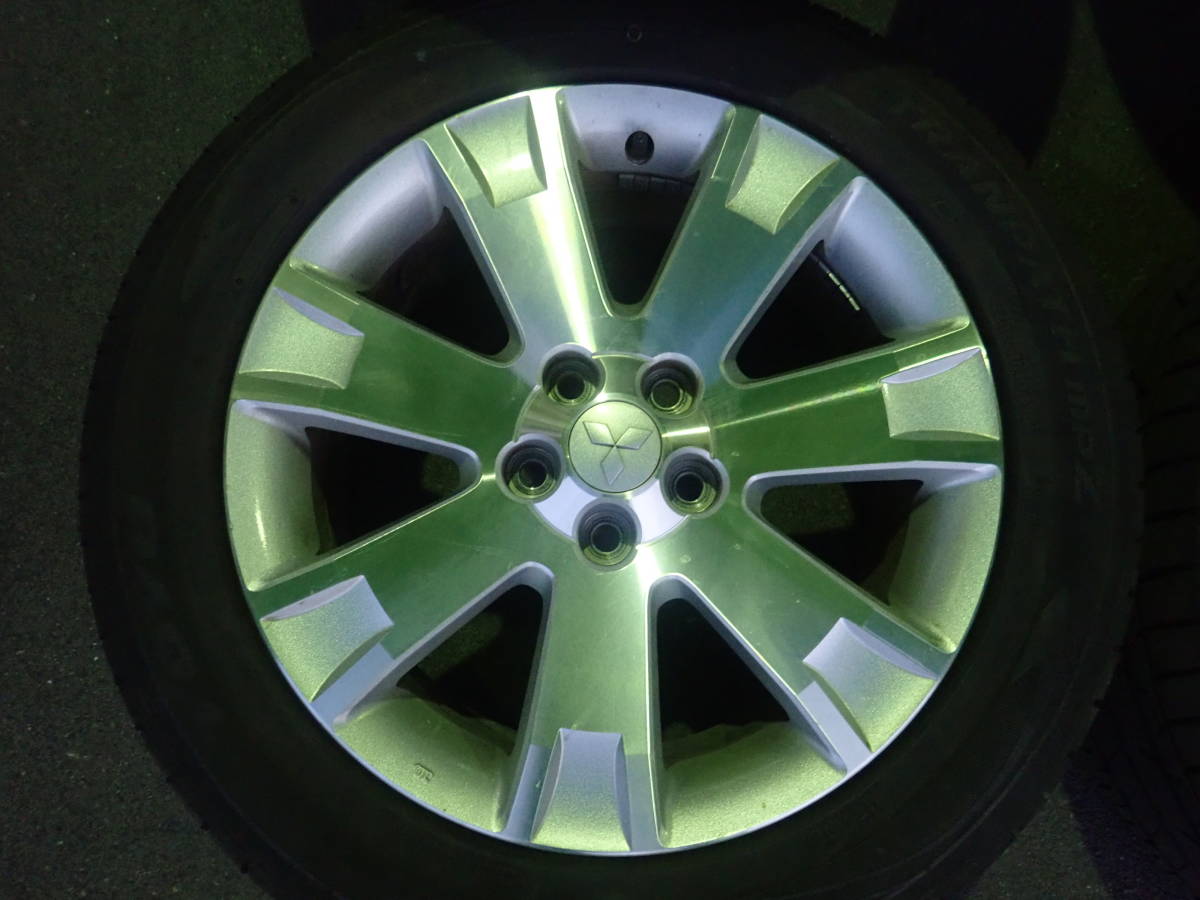 デリカD5 純正アルミとタイヤ4本セット 2019年製造 225/55R18