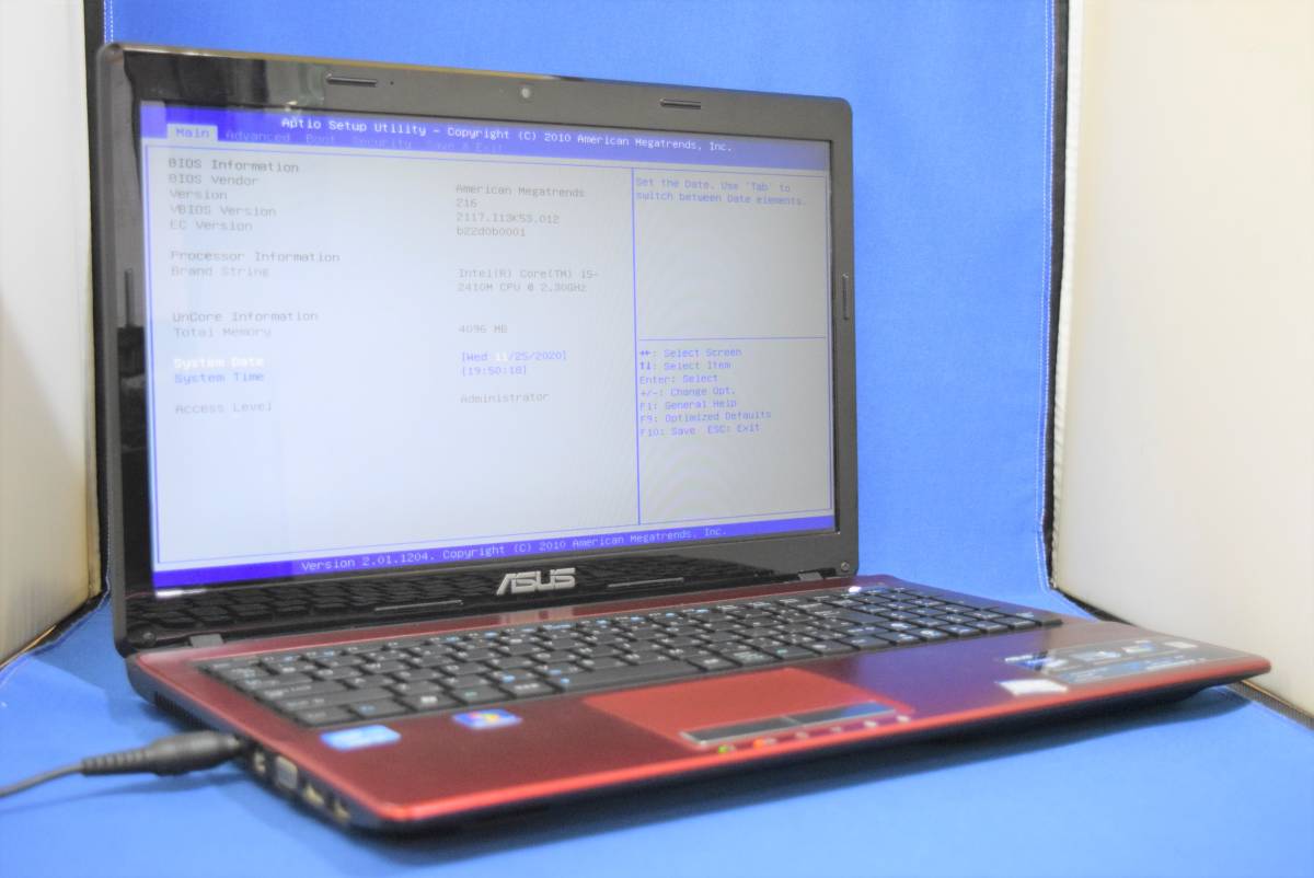 送料無料/ジャンク/パーツ】ASUS K53E Core i5 2410M 2.3GHz メモリ 