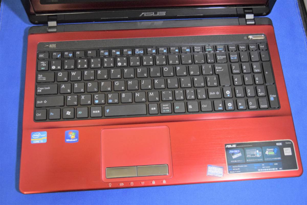 送料無料/ジャンク/パーツ】ASUS K53E Core i5 2410M 2.3GHz メモリ 