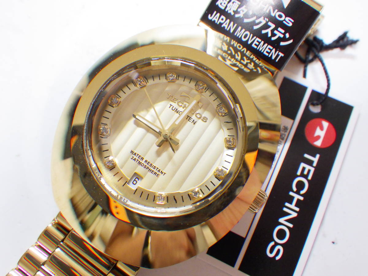 テクノス 紳士 Quartz 超硬タングステン TECHNOS MEN