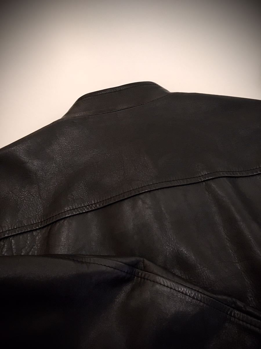 希少 scye サイ レザーライダースジャケット 38 牛革 ブラック
