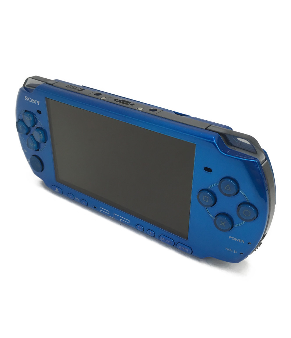 1円スタート】 訳あり PSP 本体 ブルー PSP-3000 ソニー PSP-3000