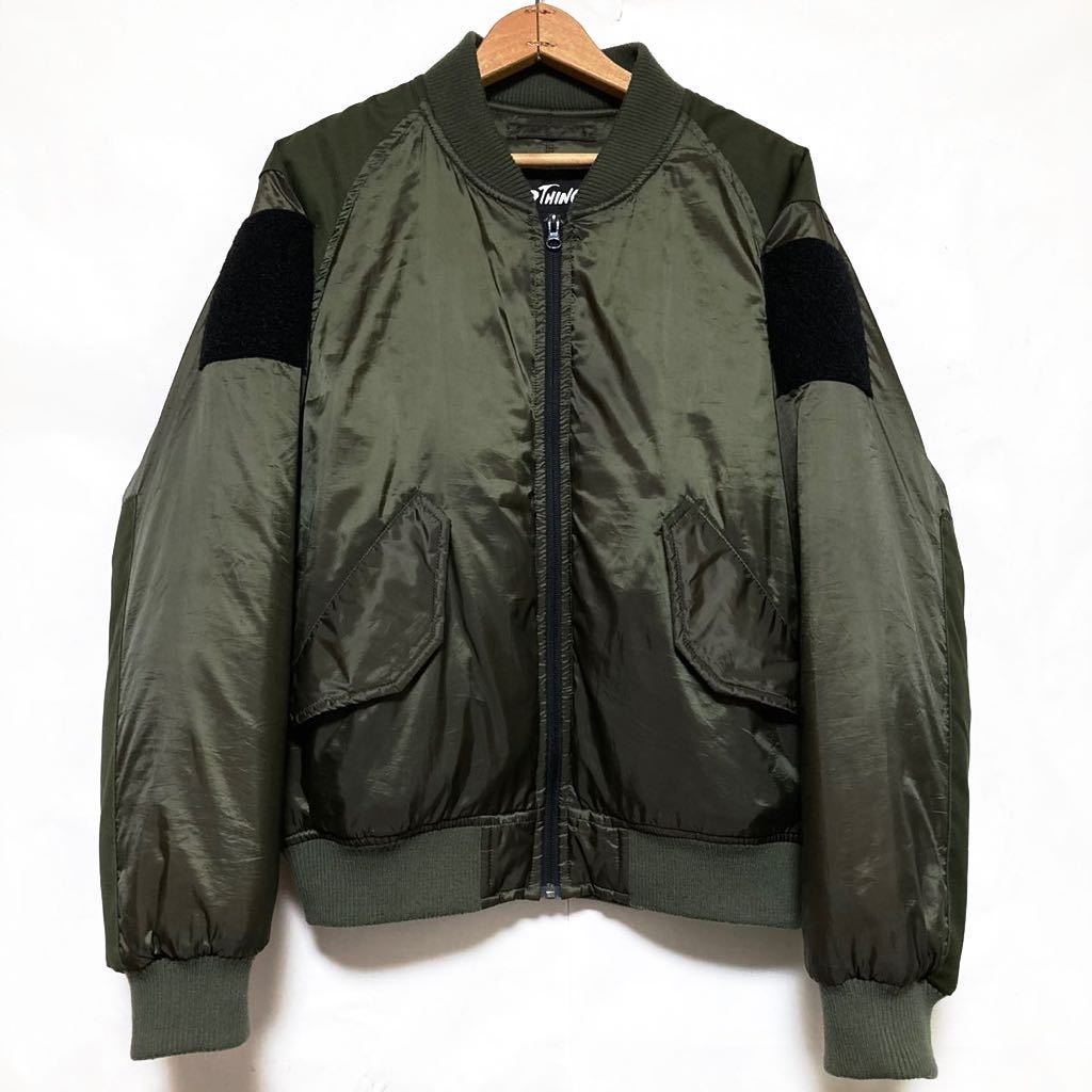 別注 WILDTHINGS primaloft MA-1 ミリタリー フライトジャケット 