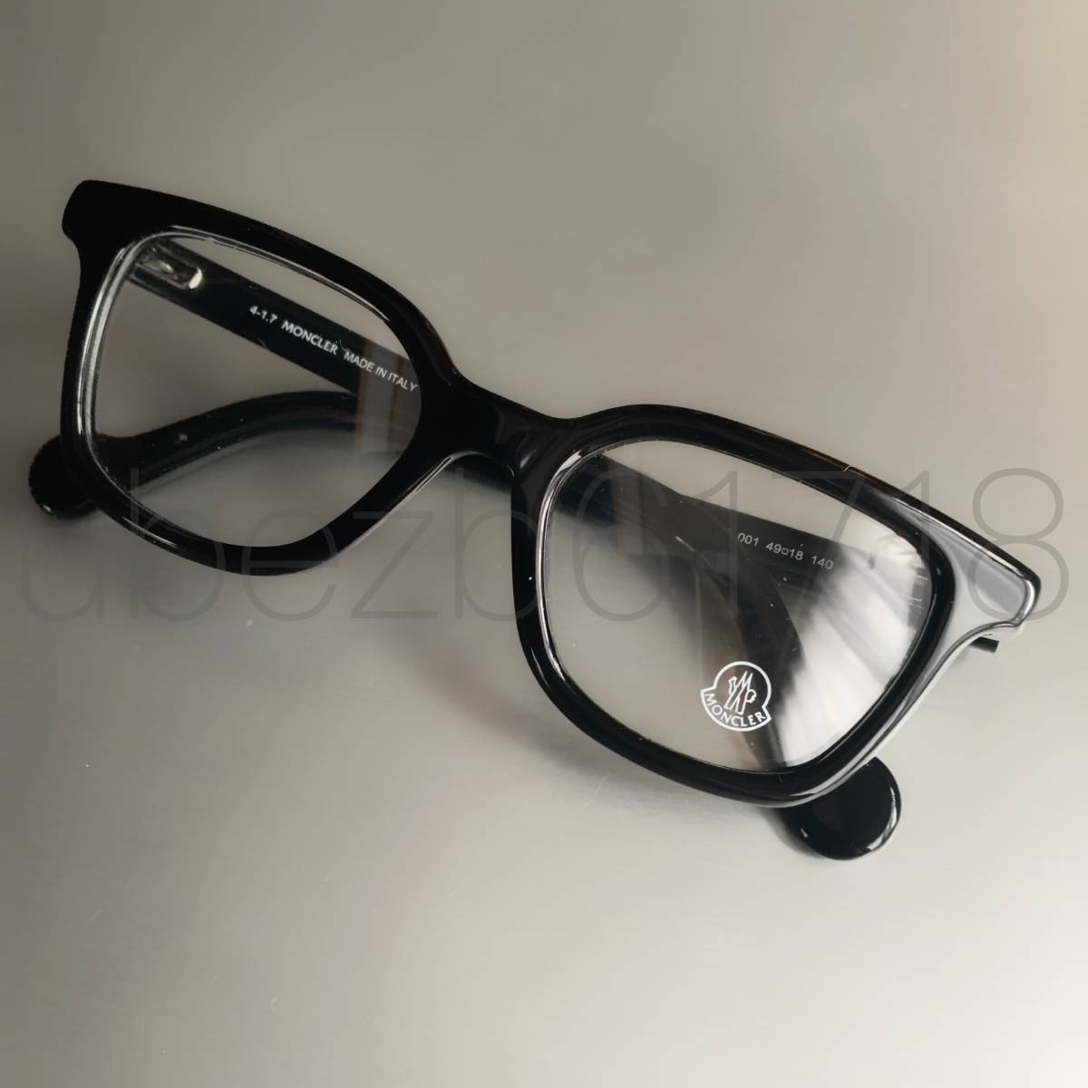 モンクレール MONCLER 伊達メガネ 黒 メガネケース ポーチ ダウン 新品