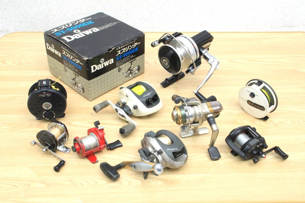 【激安大特価】 各種リール 9点セット アブガルシア ダイワ リョービ シマノ オリムピック ST-5000DX チヌジャッカー ベイト 両軸リール 9/18-2D(チヌ用)｜売買されたオークション情報、yahooの商品情報をアーカ チヌ用