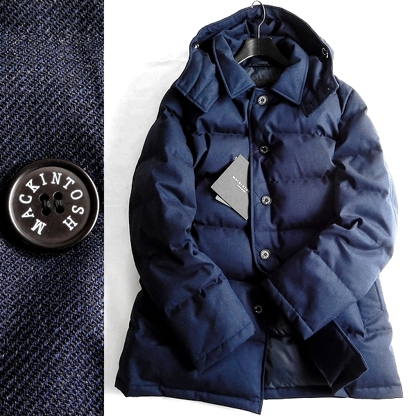 新品同様✨　マッキントッシュ　ロンドン　ダウンジャケット　メンズ　ウール　42 □MACKINTOSH LONDON マッキントッシュ 定価10.5万 透湿防水 ELINGTON