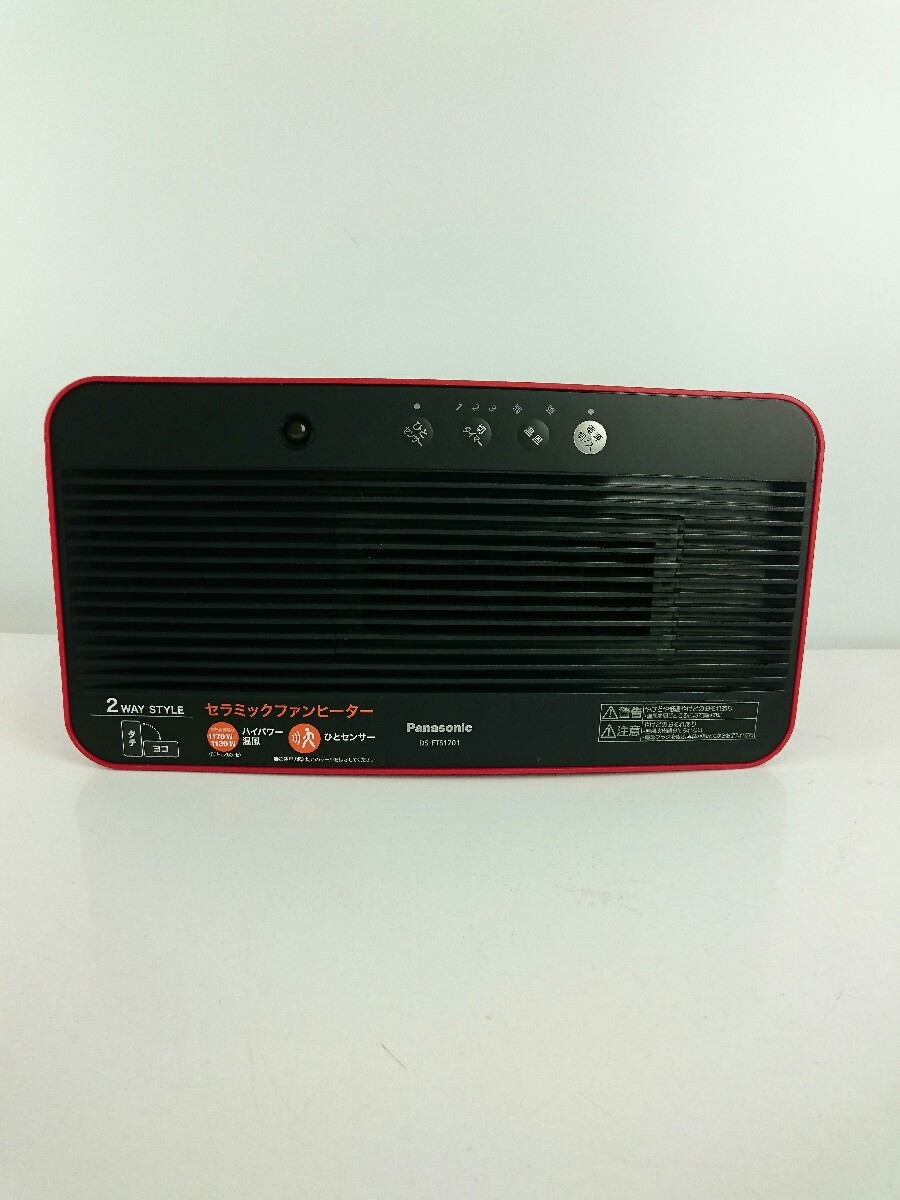 Panasonic◇ヒーター・ストーブ DS-FTS1201-R [レッド]/説明書有 