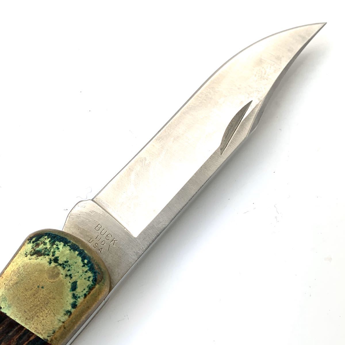 Buck 0 Hunter Sheath - BUCK Leather | Custom Folding Carry フォールディング バックナイフ Knife Horizontal Mountain