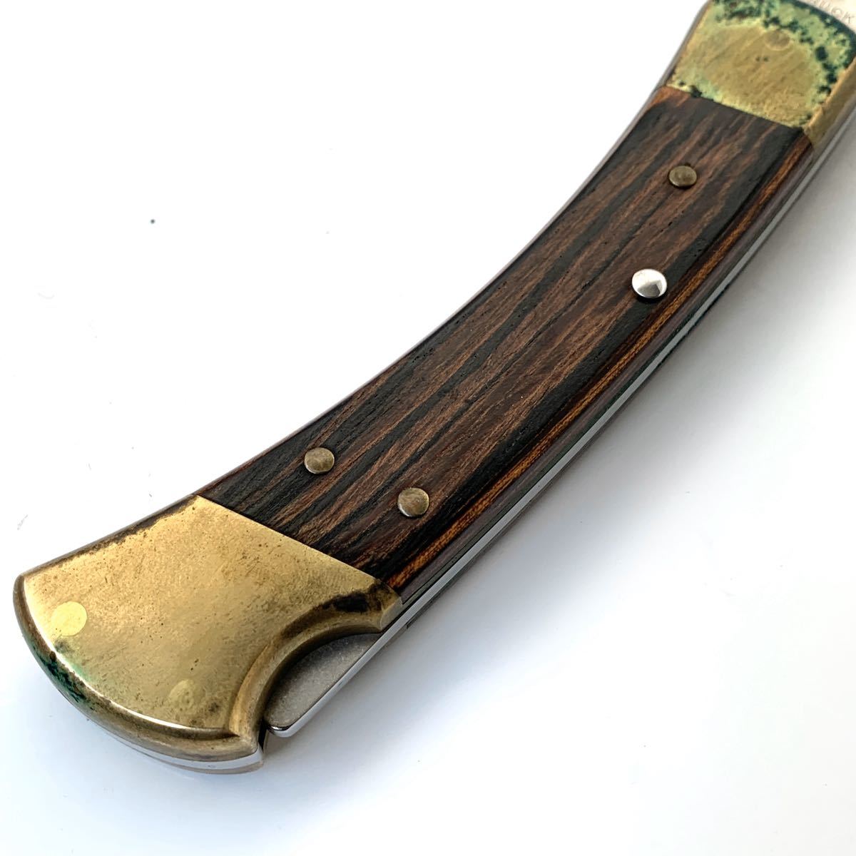 Buck 0 Hunter Sheath - BUCK Leather | Custom Folding Carry フォールディング バックナイフ Knife Horizontal Mountain