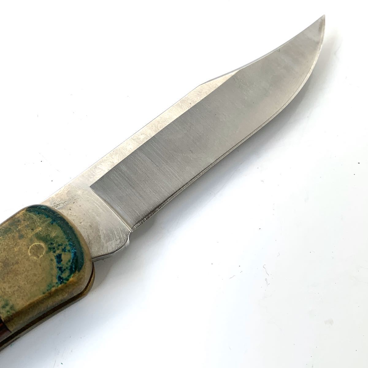 Buck 0 Hunter Sheath - BUCK Leather | Custom Folding Carry フォールディング バックナイフ Knife Horizontal Mountain