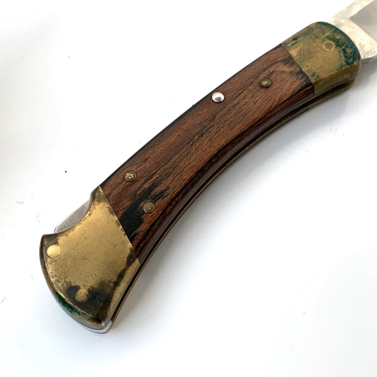 Buck 0 Hunter Sheath - BUCK Leather | Custom Folding Carry フォールディング バックナイフ Knife Horizontal Mountain