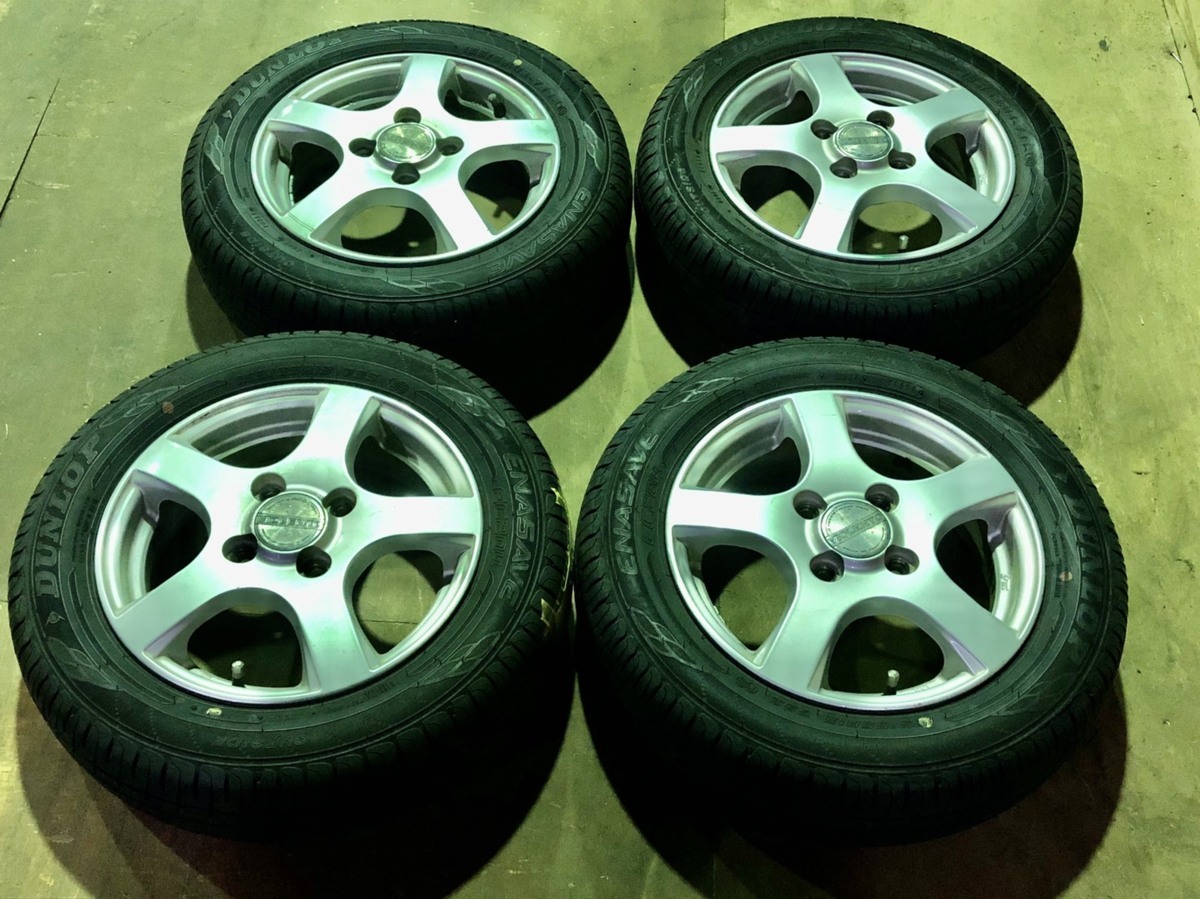 美品！送料無料 バリ山ホイール付スタットレス.☆175/65R14