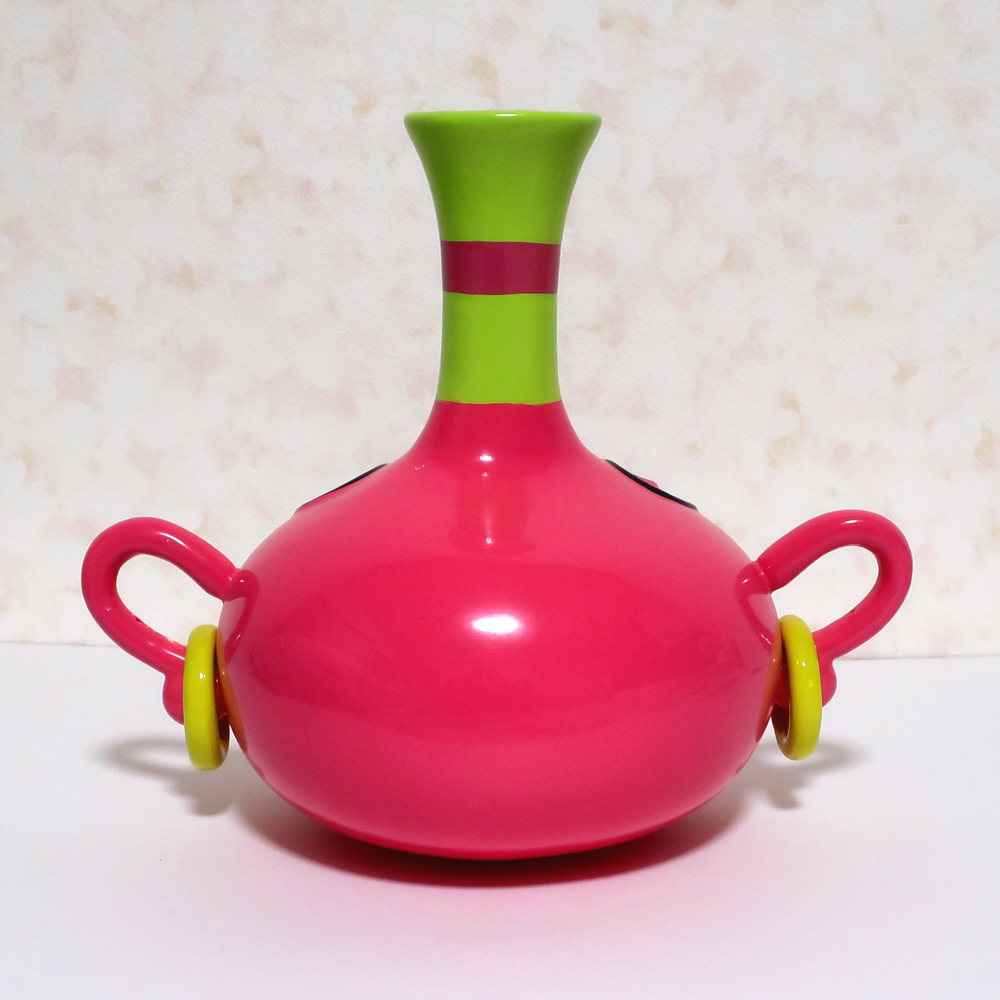 花瓶 壺 ハクション大魔王 よばれてとびでてアクビちゃん つぼL 陶器製 