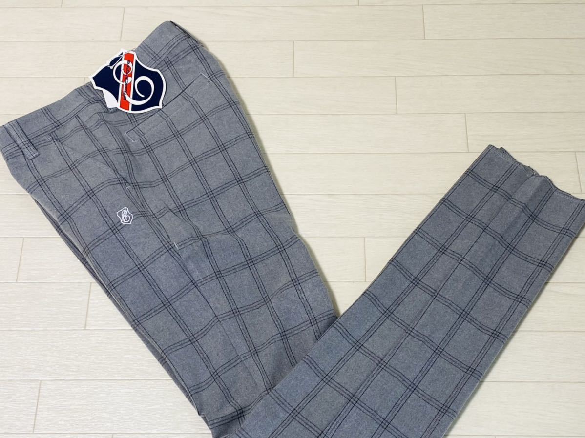  efficace-homme エフィカス オム ウィンドウペンチェック柄 美脚 起毛 ストレッチ テーパードパンツ 秋冬 グレー w88 送料198円(88cm～)｜売買されたオークション情報、yahooの商品情報をアーカイブ パンツ、スラックス