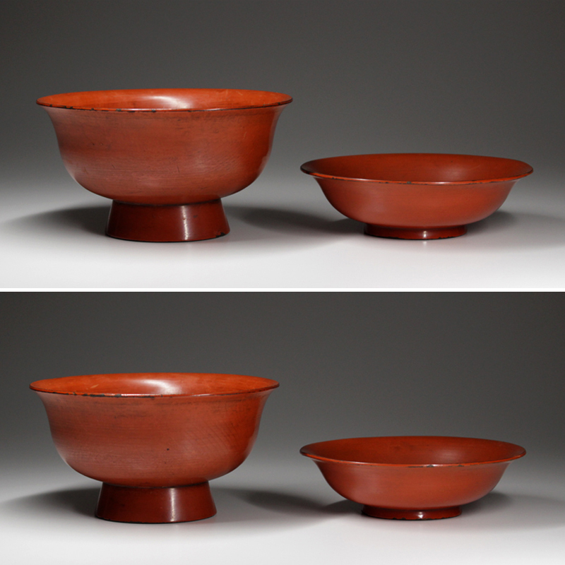 時代 蓋付 e1879B 根来碗 木製 根来塗 | 煮物碗 口径13cm 1客