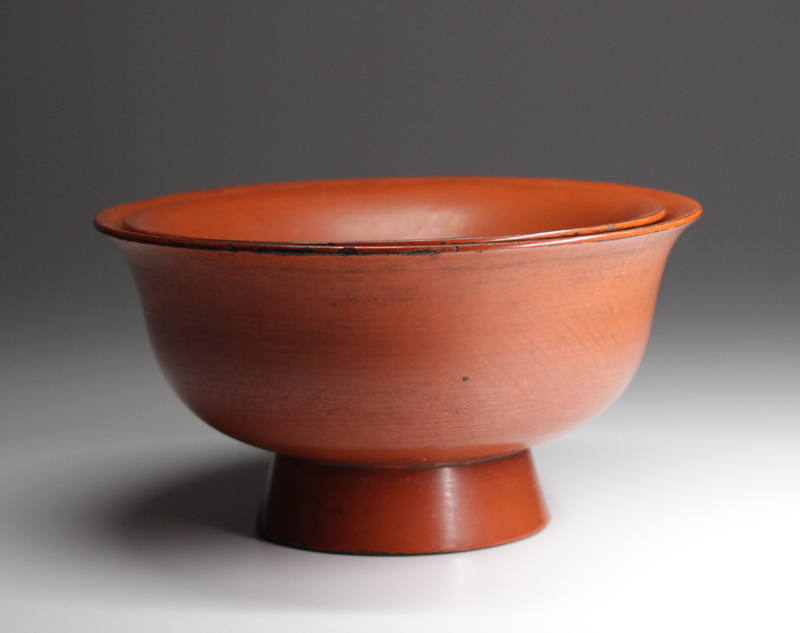 時代 蓋付 e1879B 根来碗 木製 根来塗 | 煮物碗 口径13cm 1客
