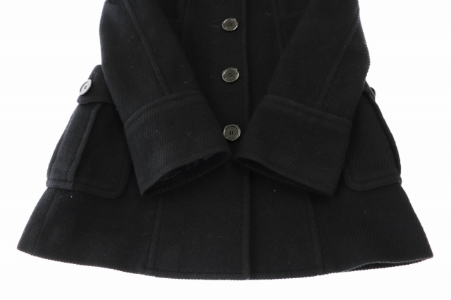 バーバリーブルーレーベル BURBERRY BLUE LABEL アンゴラ混 ファー