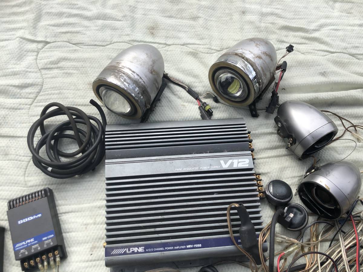 ALPINE MRV-F250 アンプ CROSSOVER NETWORK おまけ付き ☆ 中古